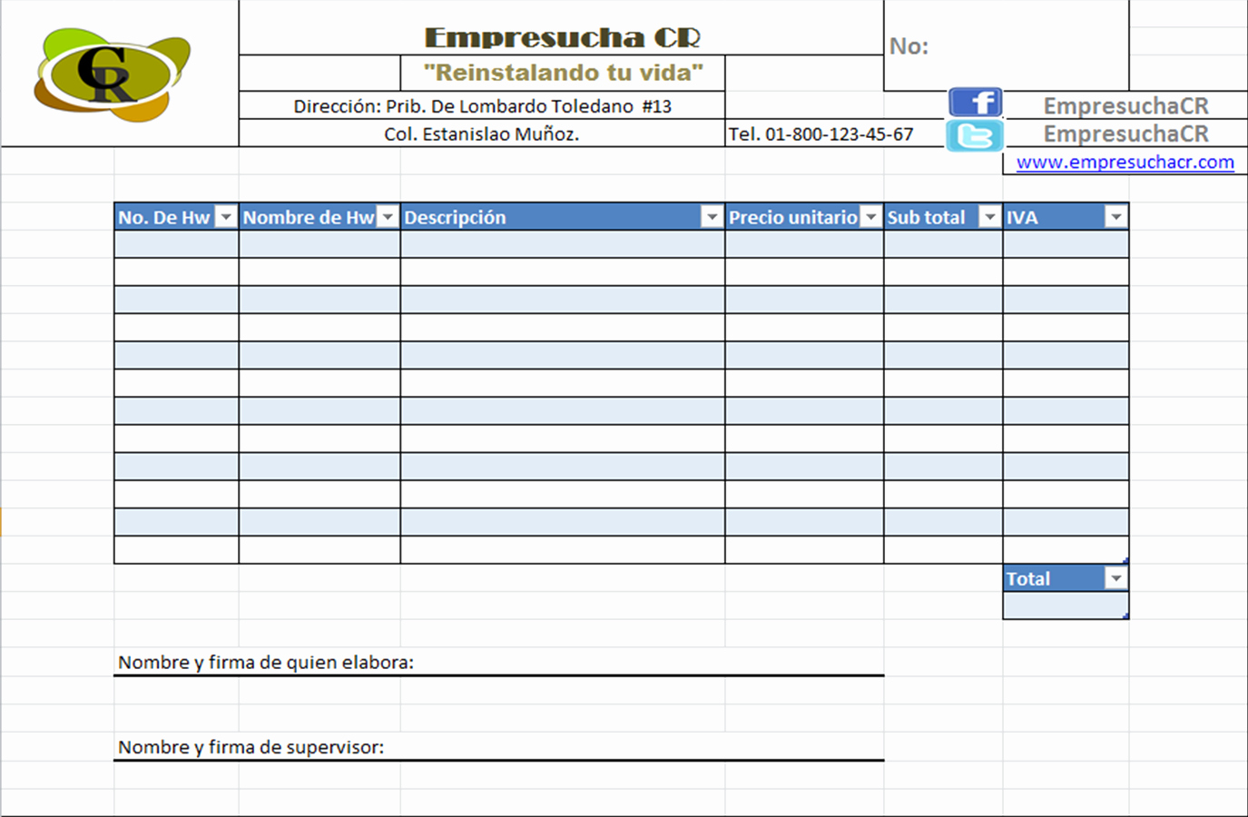 Formatos Para Cotizaciones En Excel