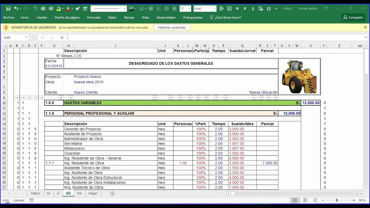 Formatos Para Presupuestos En Excel Ufreeonline Template
