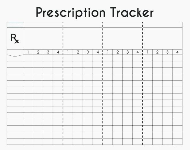 Daily Medicine Chart Printable