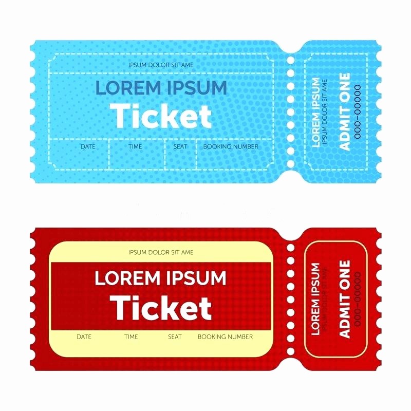 Admit One Ticket Template Word New Movie Ticket Templates Free Word formats Download Inside