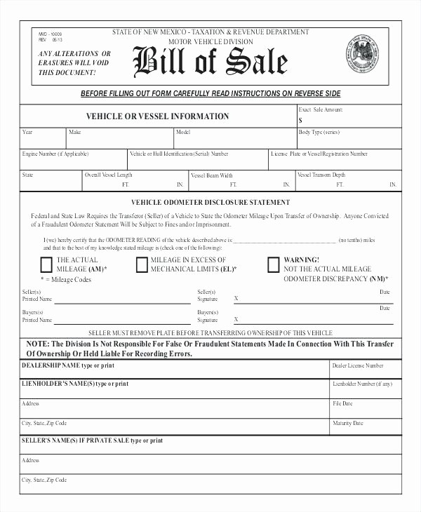 Auto Bill Of Sale Massachusetts Fresh Standard Auto Bill Sale form Car Missouri Example