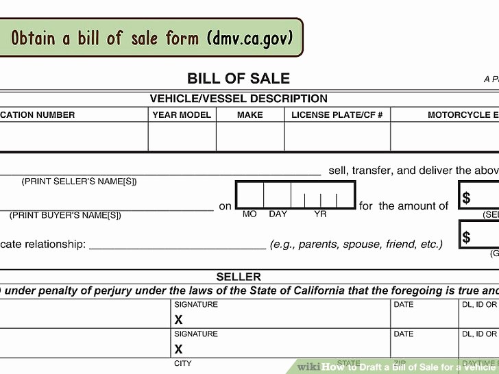 Massachusetts Car Bill Of Sale Fresh How to Draft A Bill Of Sale for A Vehicle with
