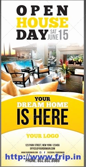 Open House Flyer Templates Free Beautiful Real Estate Open House Flyer Template