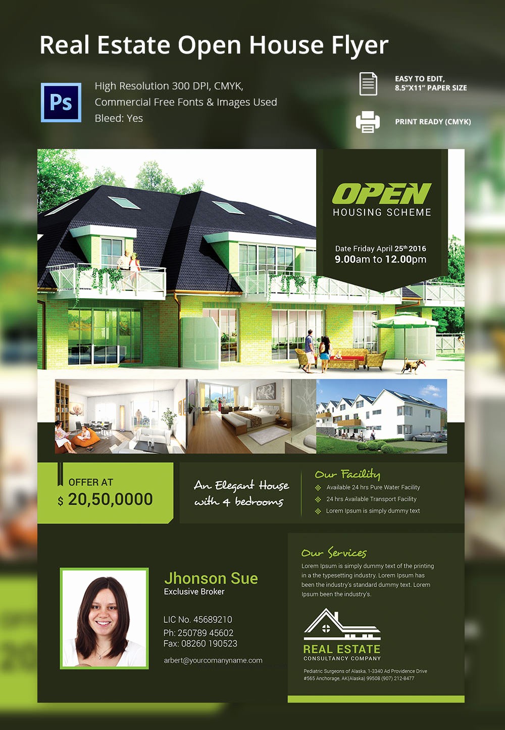 Open House Flyer Templates Free Luxury Open House Flyer Free Psd format Download Brochure