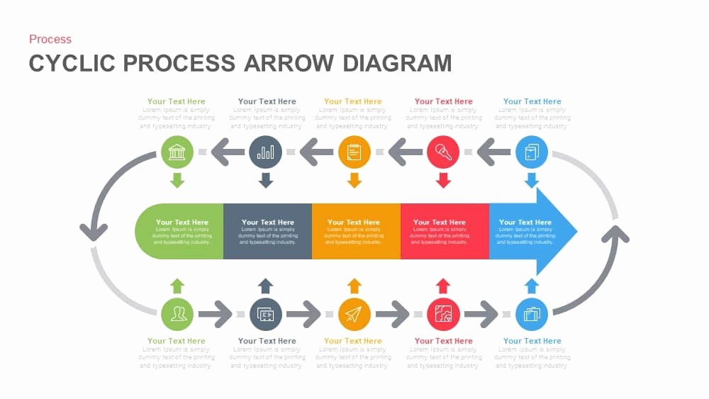 Process Flow Diagram Powerpoint Template Awesome Cyclic Process Arrow Diagram Powerpoint and Keynote
