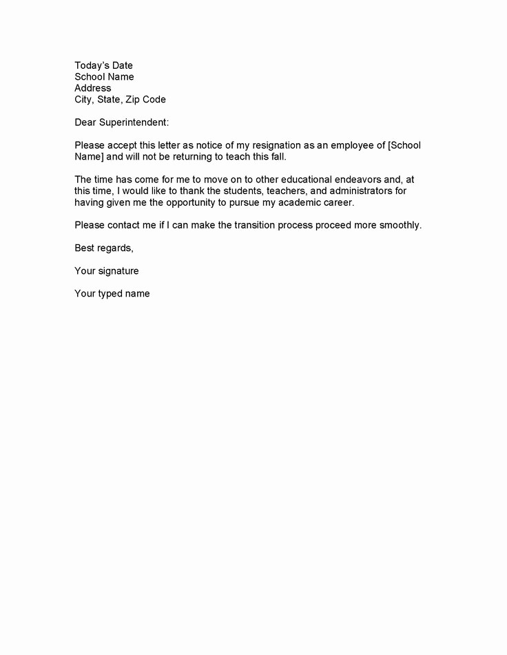 Resignation Letter Templates for Word Inspirational How to Write A Resignation Letter Template Free Word