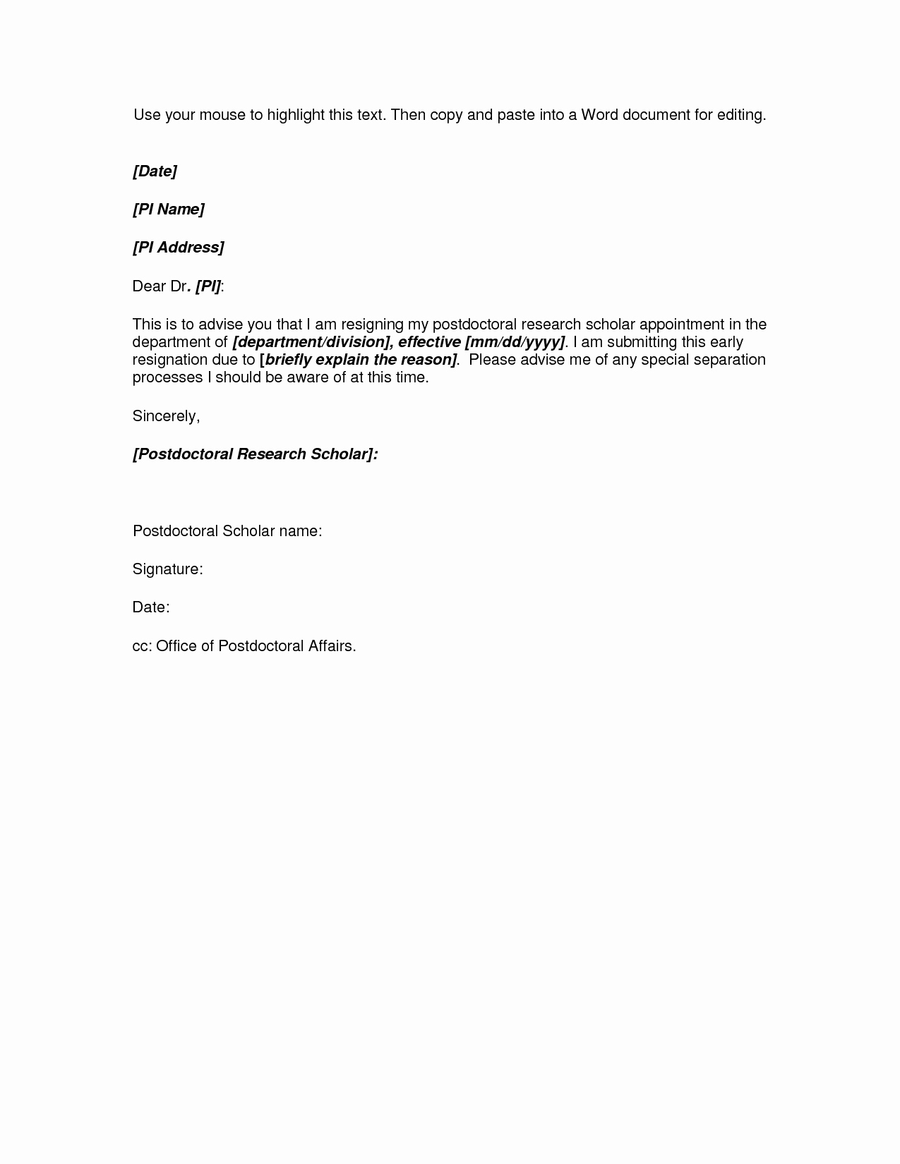 Resignation Letter Templates for Word Unique Microsoft Word Resignation Letter Portablegasgrillweber