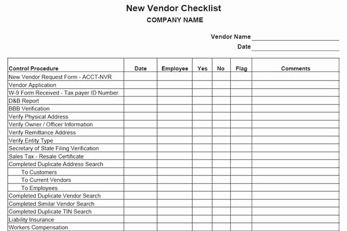 Vendor Information form Template Excel Beautiful Bookkeeping Internal Controls are You Good at