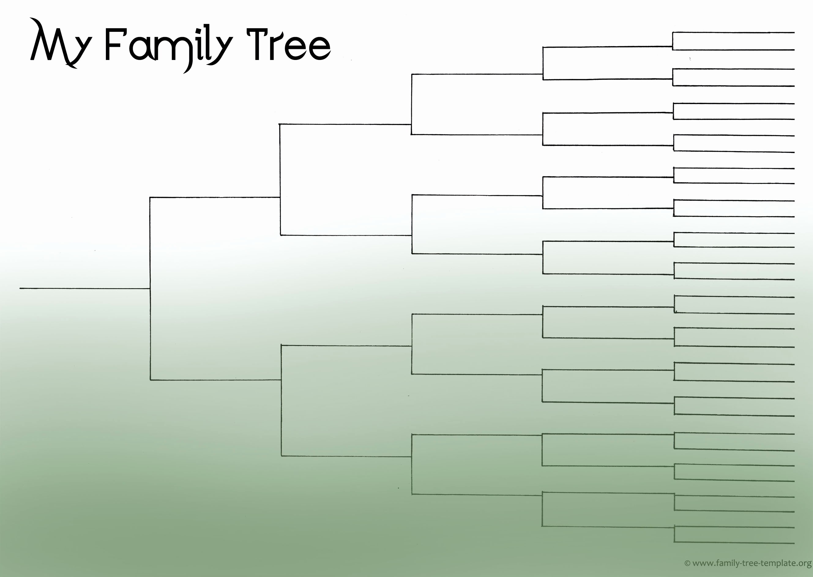 10 Generation Family Tree Template Awesome 5 Generation Family Tree Outline Bamboodownunder