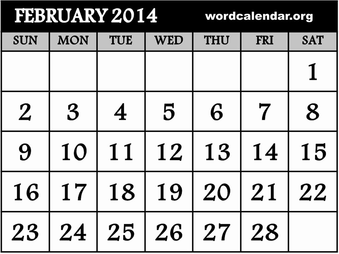 12 month printable calendar