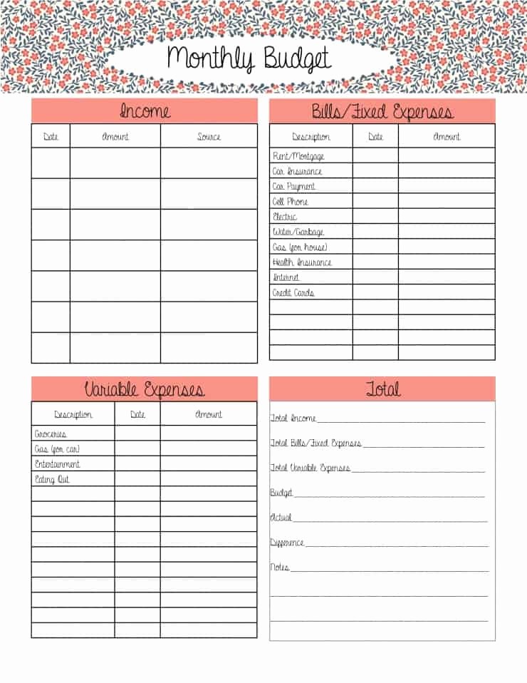 12 Month Budget Plan Template Beautiful 10 Bud Templates that Will Help You Stop Stressing