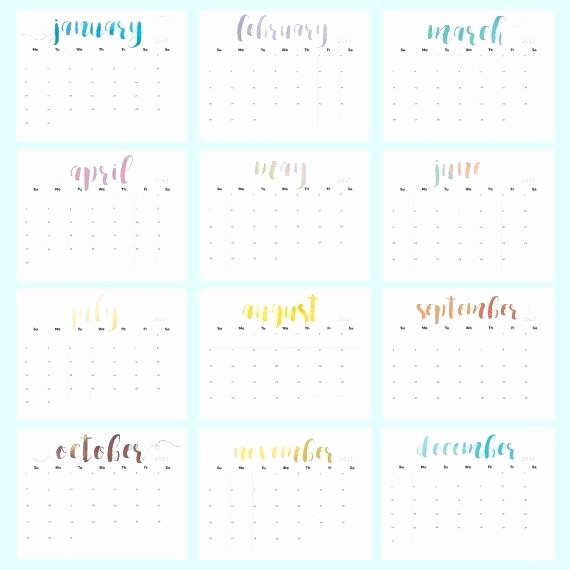 12 Month Calendar Template Word Fresh Microsoft Word 2017 Monthly Calendar Template Yearly