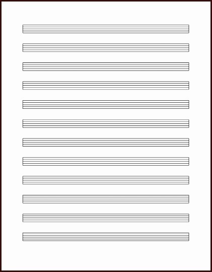 12 Stave Manuscript Paper Pdf Best Of Music Staff Paper Pdf Free Staff Paper Pdf Blank