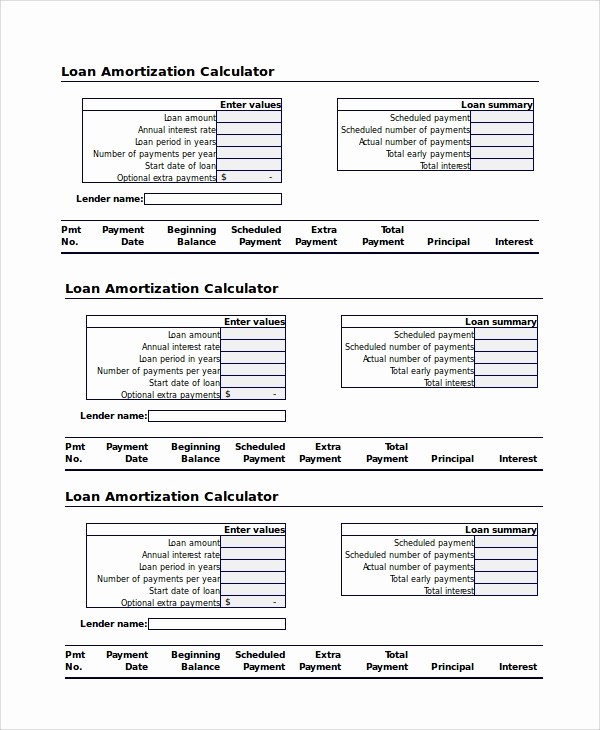 15 Year Amortization Schedule Excel Awesome 6 Amortization Calculator Excel Samples