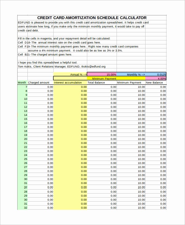 15 Year Amortization Schedule Excel Unique 6 Loan Amortization Schedule Excel Samples