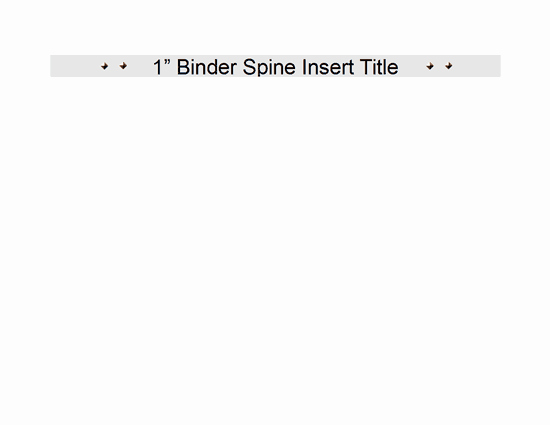 1&amp;quot; Binder Spine Template Elegant 2&quot; Binder Spine Inserts 4 Per Page