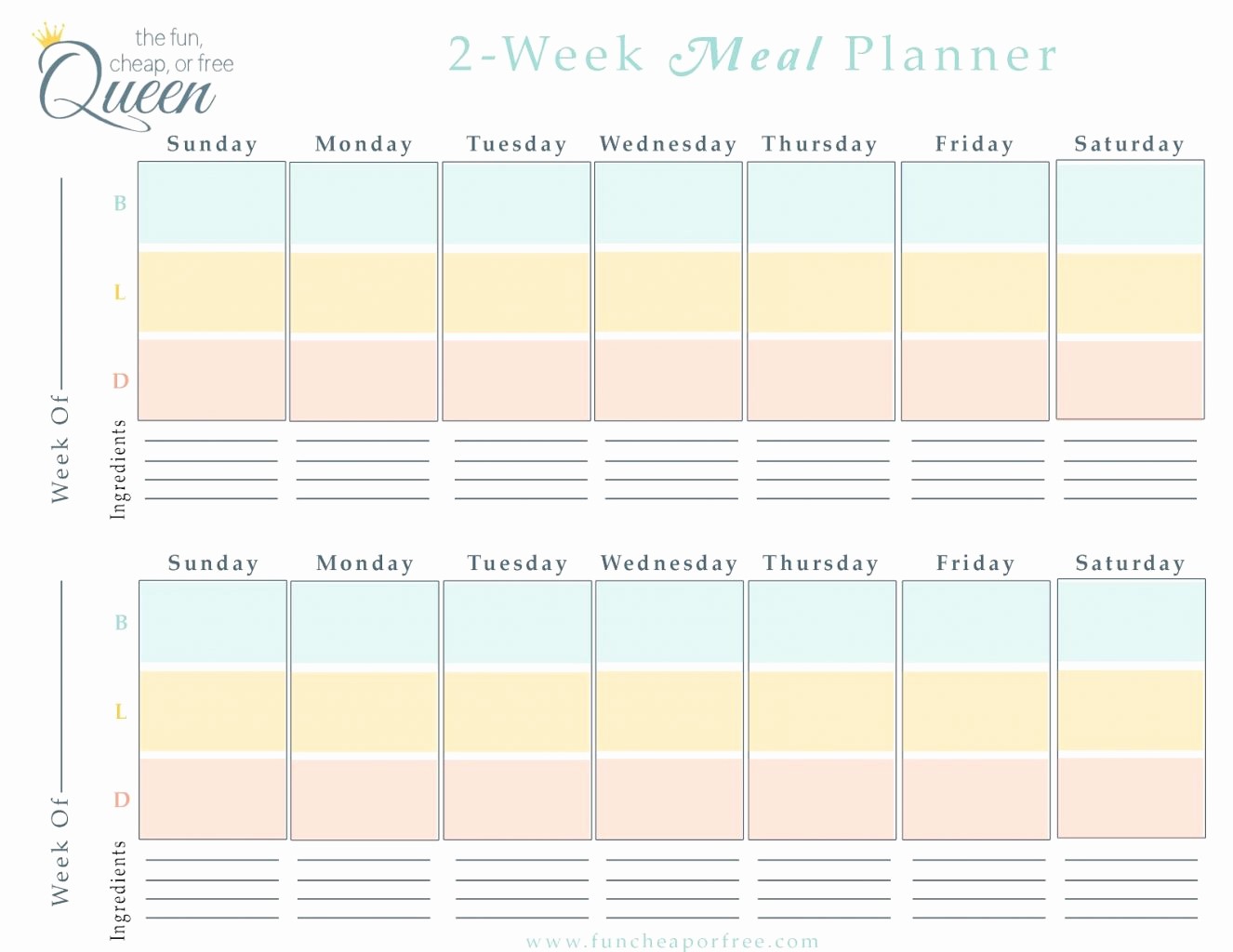 2 Week Calendar Template Word New Two Week Calendar Template Free