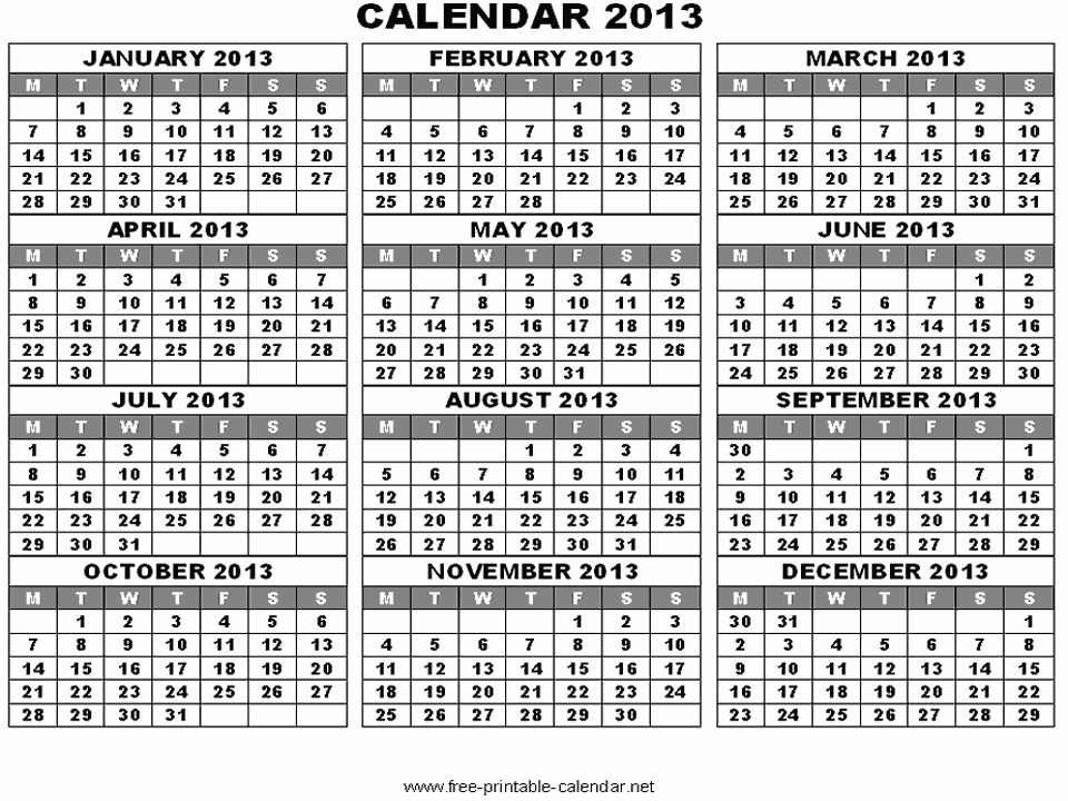 2013 Calendar Printable One Page Best Of 12 Month Calendar 2013 Aztec Line