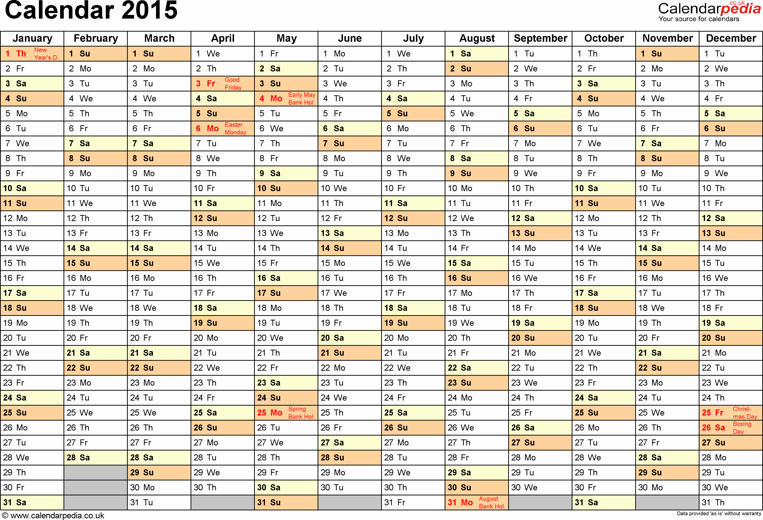 2015 Calendar with Holidays Excel Beautiful Excel Calendar 2015 Uk 16 Printable Templates Xlsx Free