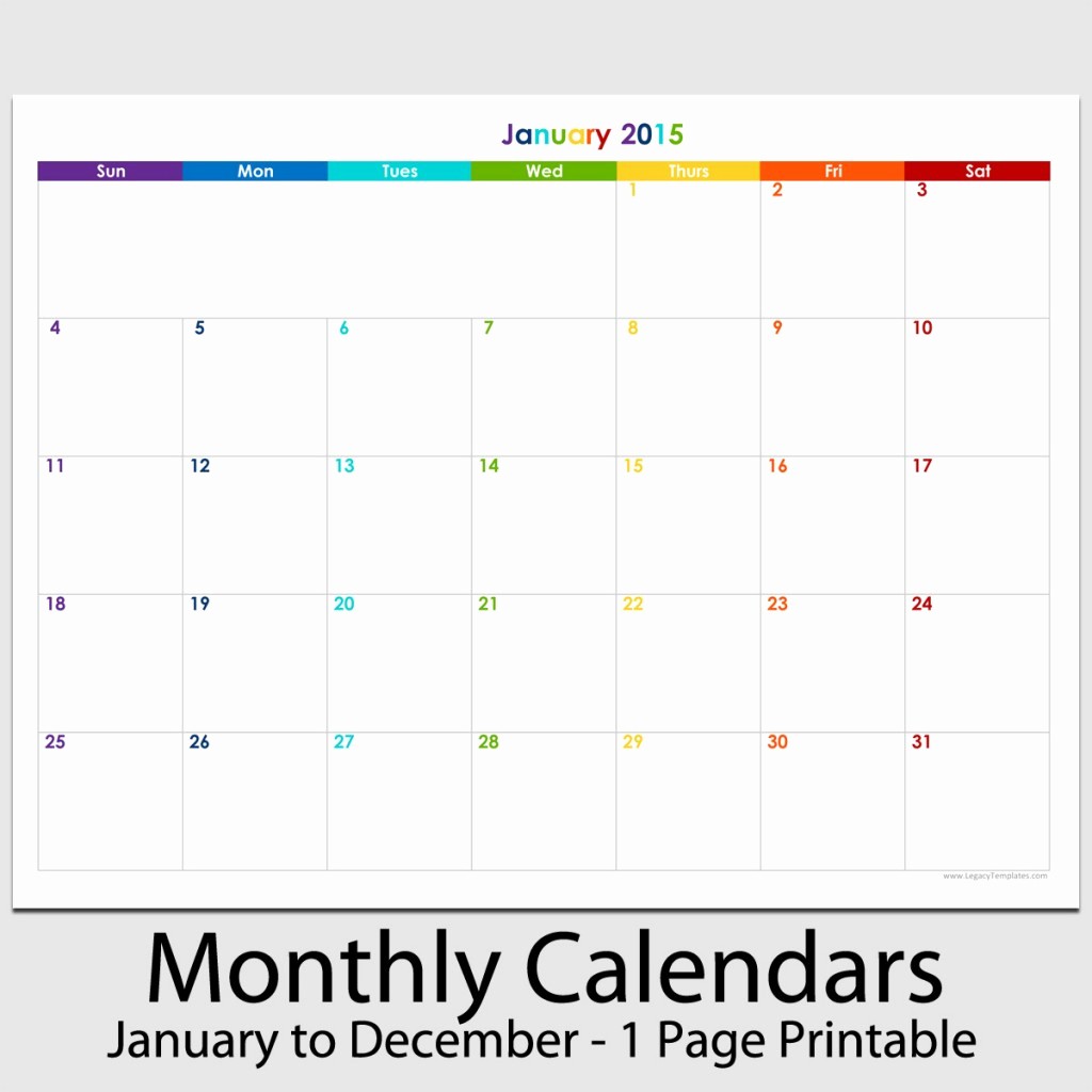 2015 Yearly Calendar Printable Landscape Luxury 2015 12 Month Landscape Calendar 8 1 2&quot; X 11&quot;
