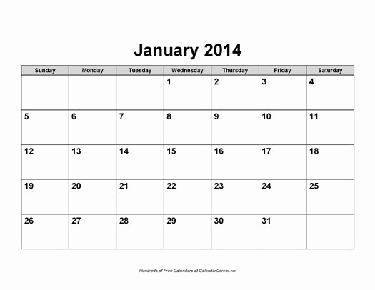 2015 Yearly Calendar Printable Landscape New Best S Of 2014 Calendar Landscape Blank Printable