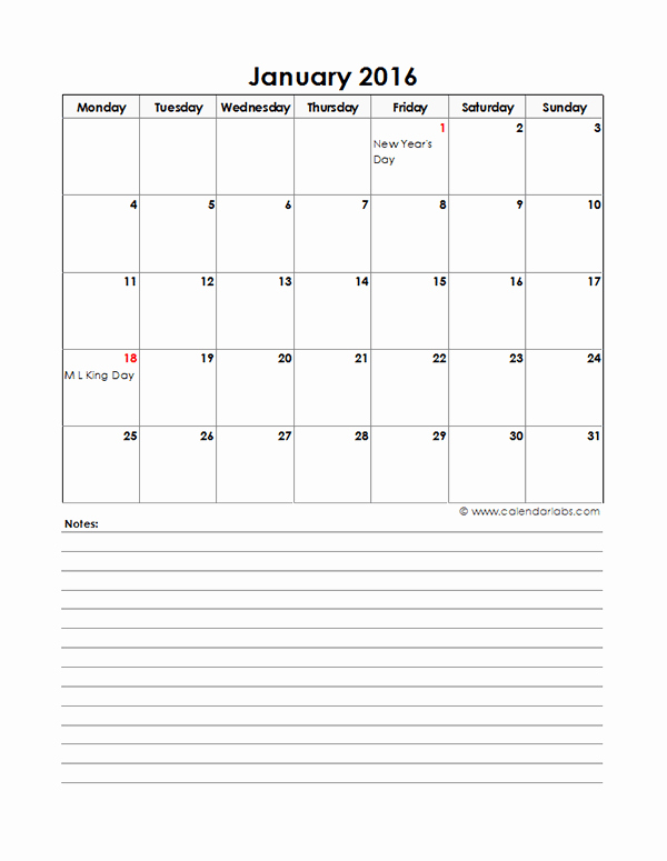 2016 Monthly Calendar Template Excel Best Of 2016 Excel Monthly Calendar 05 Free Printable Templates