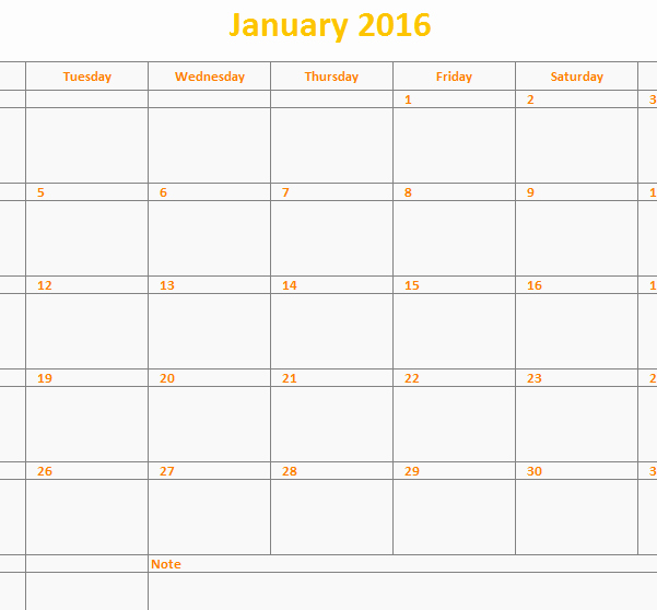 2016 Monthly Calendar Template Excel Best Of 2016 Monthly Calendar Template My Excel Templates