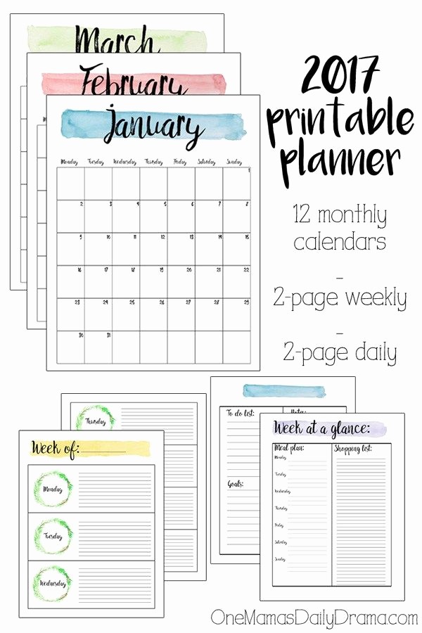 2017 12 Month Calendar Printable Beautiful 12 Month Calendar 2017 Printable Calendar Template 2018