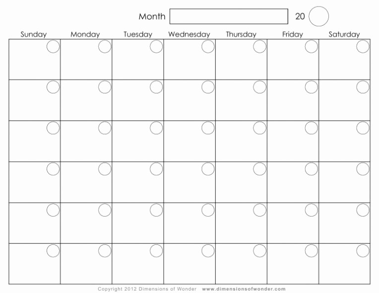 2017 12 Month Calendar Printable Luxury Blank 12 Month Calendar Printable 2018