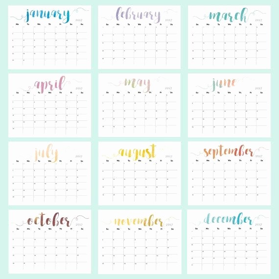 2017-2018 Blank Calendar Luxury Free Desktop Calendar Planner 2018 Meant for Understanding