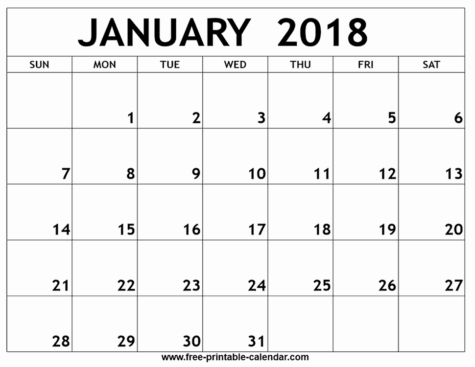 2017-2018 Printable Calendar New Calendar 2018