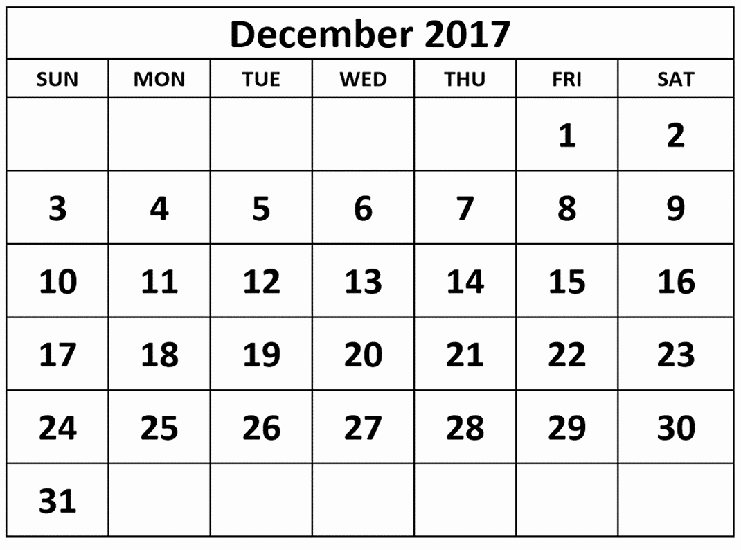 2017 Calendar Month by Month Elegant Monthly Calendar December 2017 Calendar and