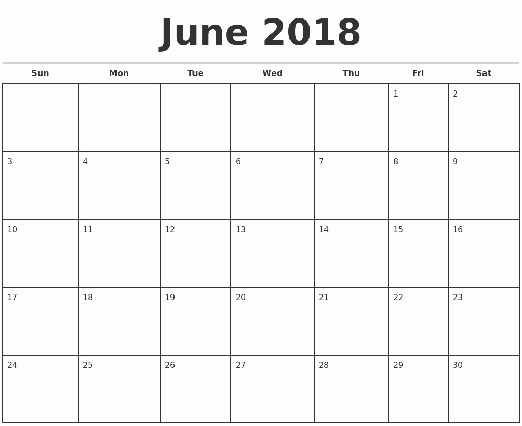 2017 Calendar Template Word Document Fresh June 2018 Calendar Word