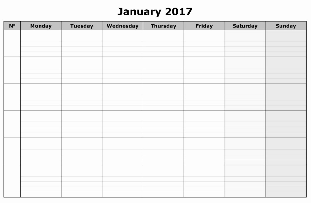 2017 Calendar Template Word Document New 2017 Calendar Word Doc Calendar Template 2018