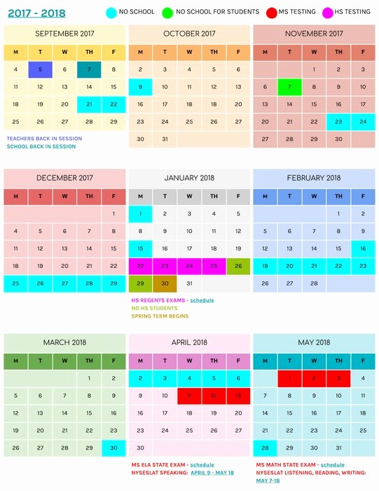 2017 Editable Calendar with Holidays Luxury 2017 2018 School Calendar