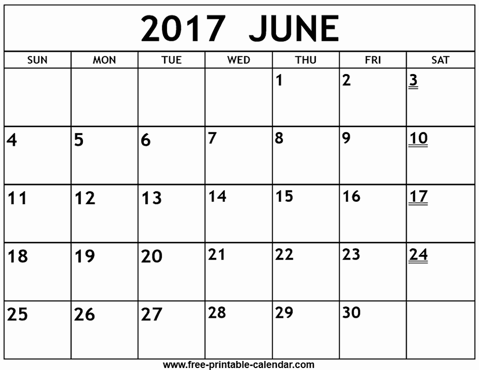 2017 Monthly Calendar Free Printable Fresh Download Printable Calendars