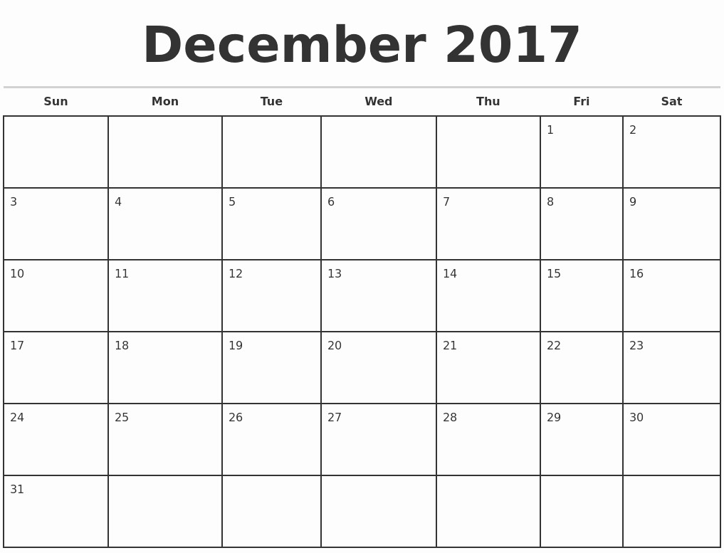 2017 Monthly Calendar Free Printable Inspirational Monthly Calendar 2017 Template