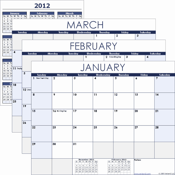 2017 Yearly Calendar Excel Template Inspirational Vertex Free Calendar Templates