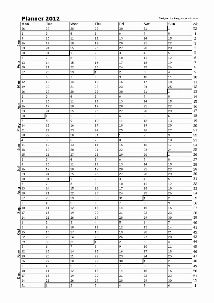 2018 and 2019 Printable Calendar Awesome 2017 Calendar E Page Vertical Grid