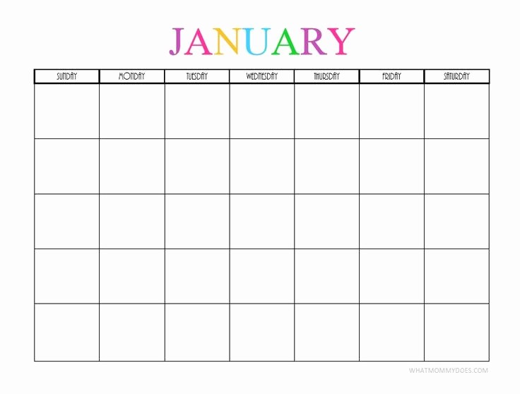 2018 and 2019 Printable Calendar Elegant Free Printable Blank Monthly Calendars 2017 2018 2019
