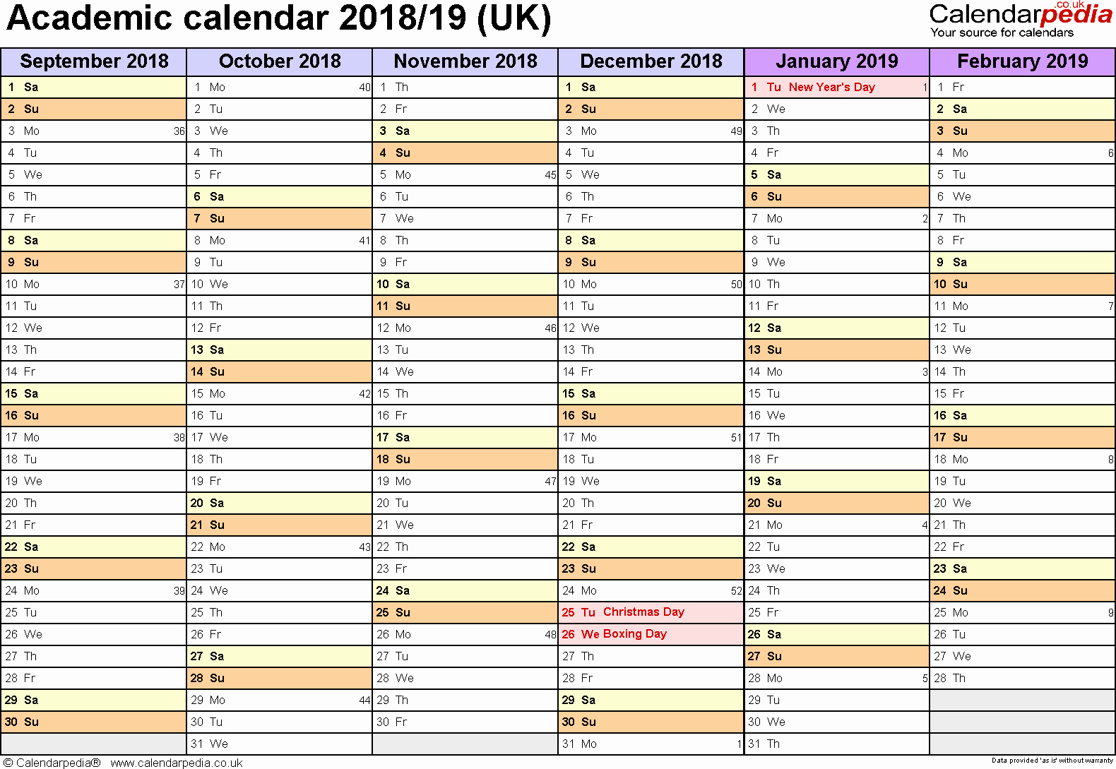 2018 and 2019 Printable Calendar Inspirational Awesome Design 2018 2019 and 2018 Monthly Calendar Printable
