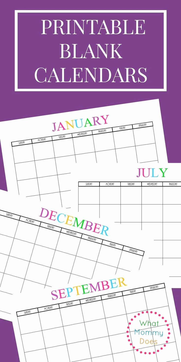 2019 and 2020 Calendar Printable Best Of Free Printable Blank Monthly Calendars 2018 2019 2020