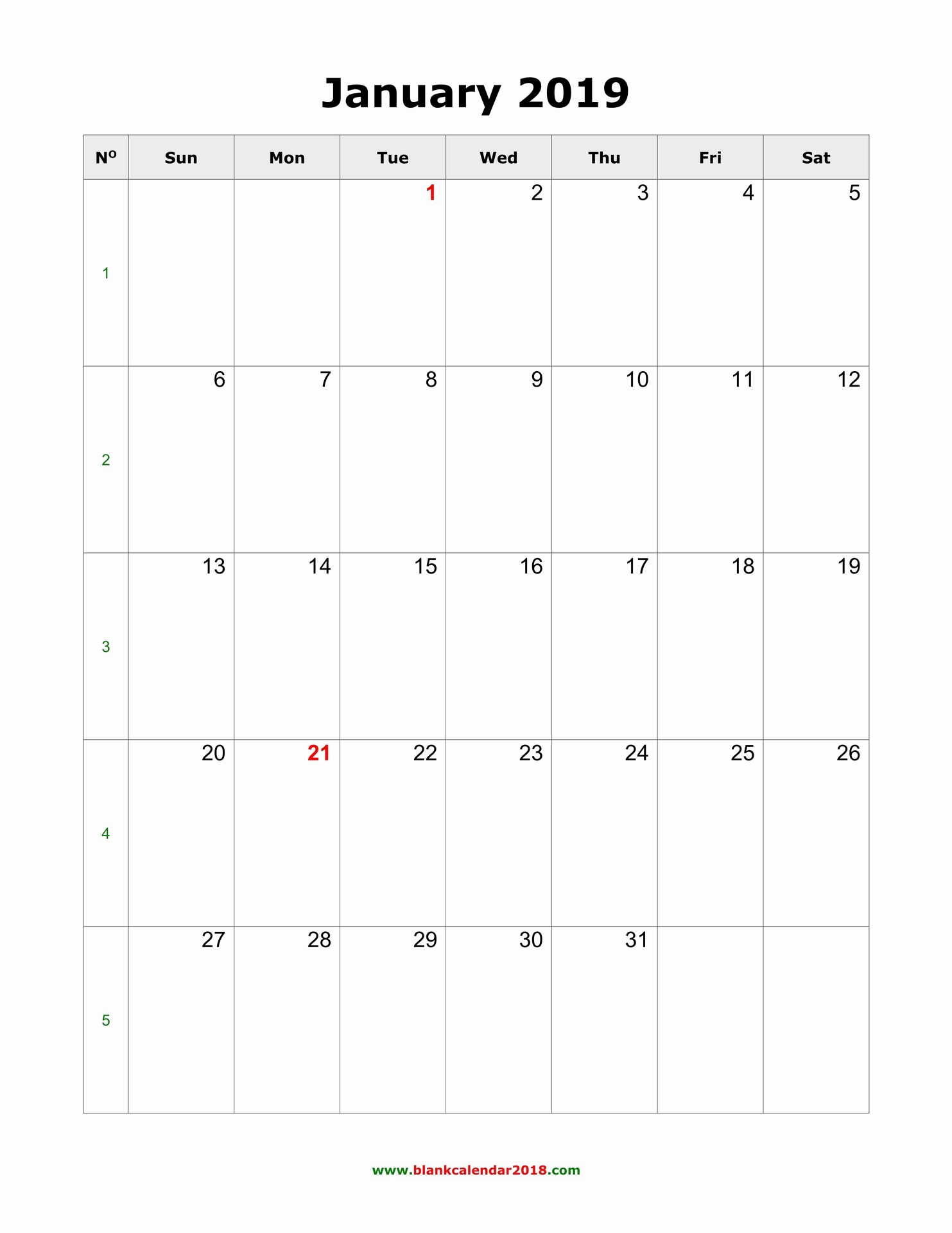 2019 Printable Calendar by Month Best Of Blank Calendar 2019