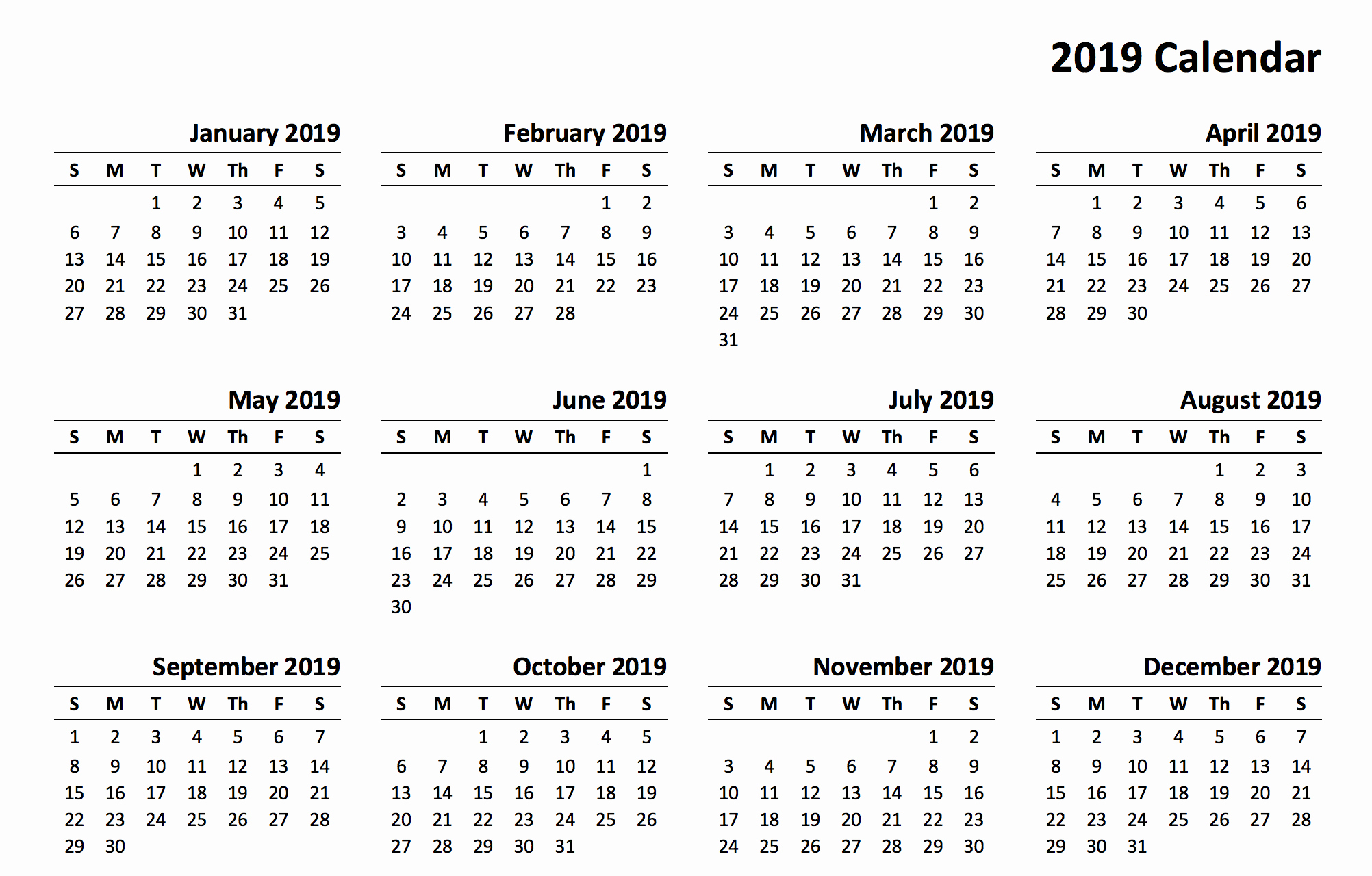 2019 Printable Calendar by Month Lovely 2019 Calendar Amazonaws