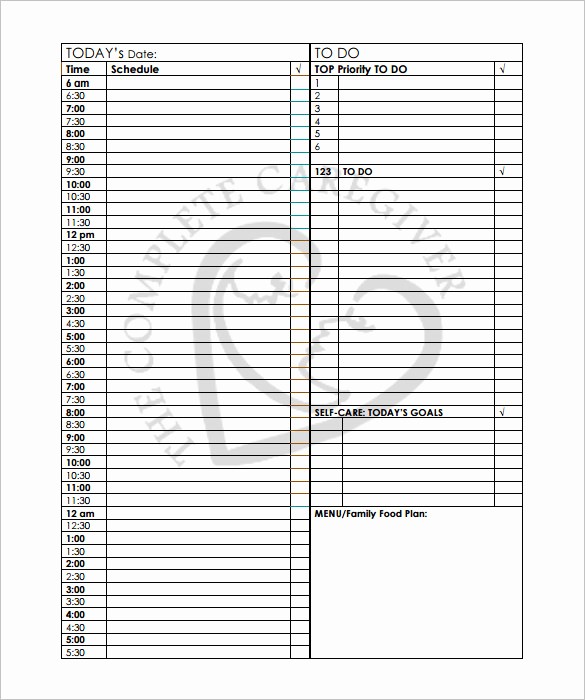24 Hour Daily Schedule Template Awesome 22 24 Hours Schedule Templates Pdf Doc Excel