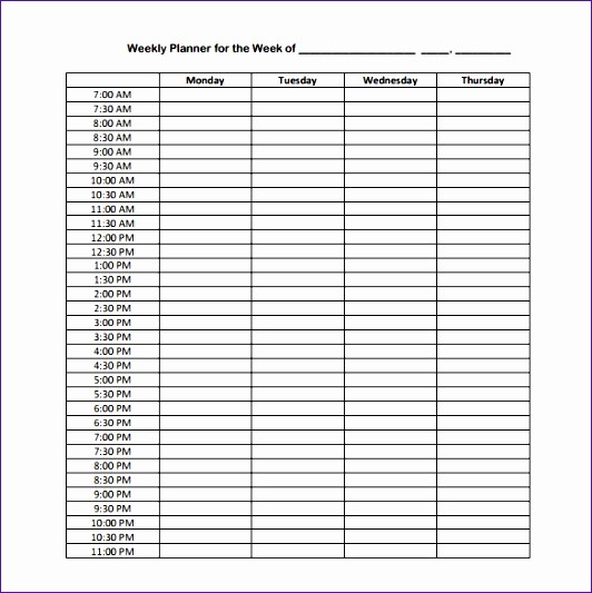 24 Hour Daily Schedule Template Inspirational 7 Excel 24 Hour Schedule Template Exceltemplates
