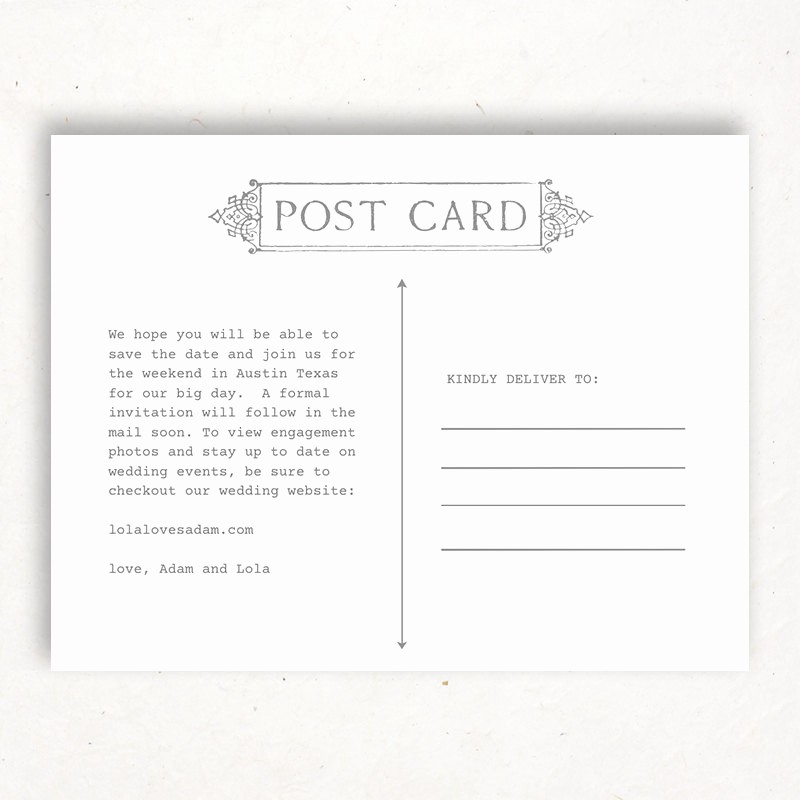 4 Up Postcard Template Word Awesome Printable Postcard Template Instant Download