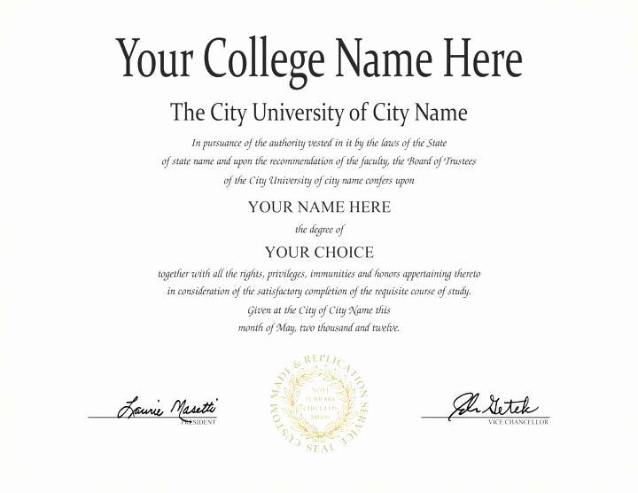 4 Year Degree Plan Template Awesome Unique College Degree Certificate Templates Free Template