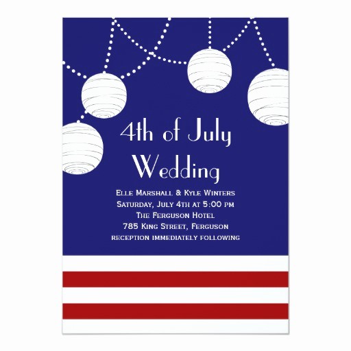 4th Of July Party Invites Awesome 4th Of July Party Lanterns Wedding Invitation