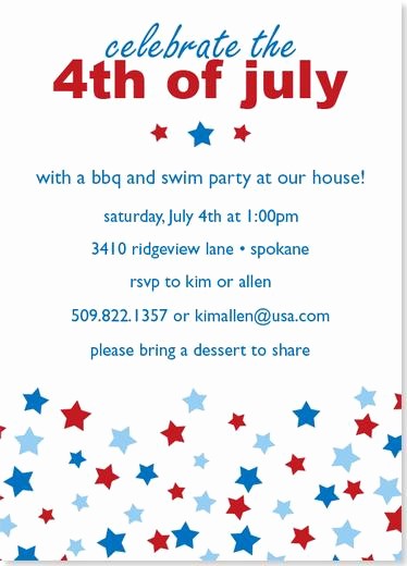 4th Of July Templates Free Inspirational 6 Best Of 4th July Invitations Templates